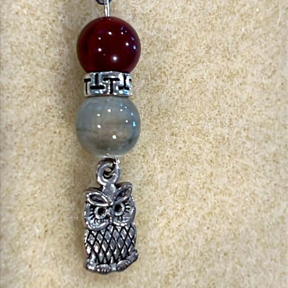 20230 ⭐️Carnelian agate/dragon blood jasper earrings⭐️ - Picture 2 of 7